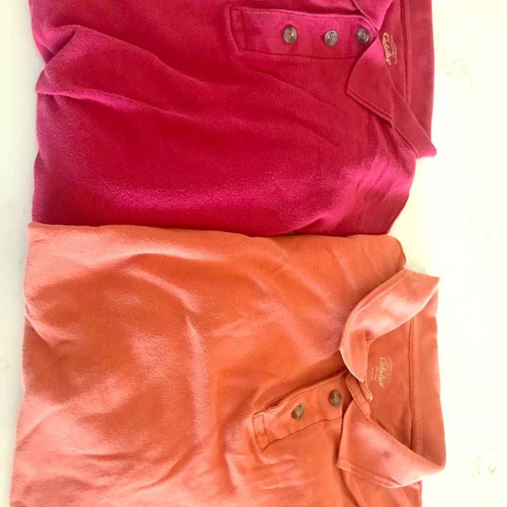 Lot of two men’s Cabela’s. Polo shirts.